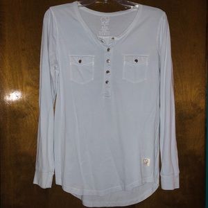 Ivory Ella Long Sleeve Henley Shirt
